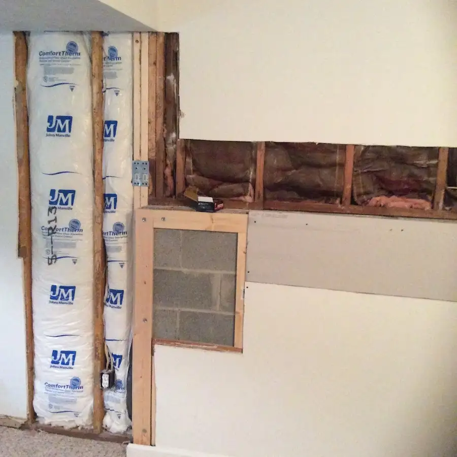 Wall insulation replacement during Contents Cleaning & Restoration in Hilton Head Island